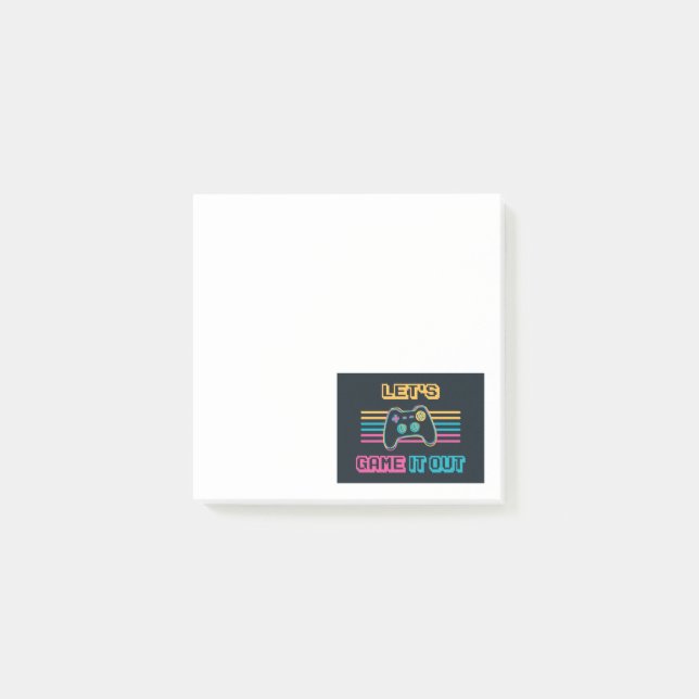 Notas Post-it® Vamos a reventarlo - estilo retro (Anverso)