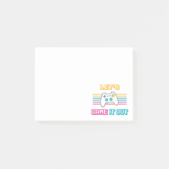 Notas Post-it® Vamos a reventarlo - estilo retro (Anverso)