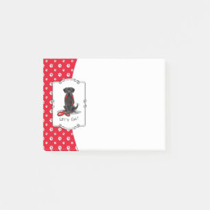 Notas Post-it® ¡Vamos! Black Lab Labrador Retriever