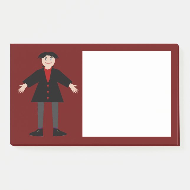 Notas Post-it® Vampiro de Cute Halloween (Anverso)