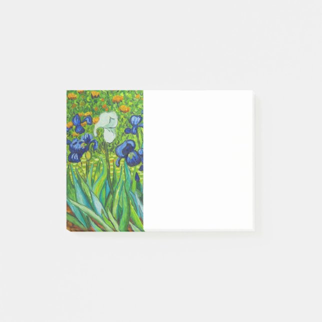 Notas Post-it® Van Gogh Irises (Anverso)