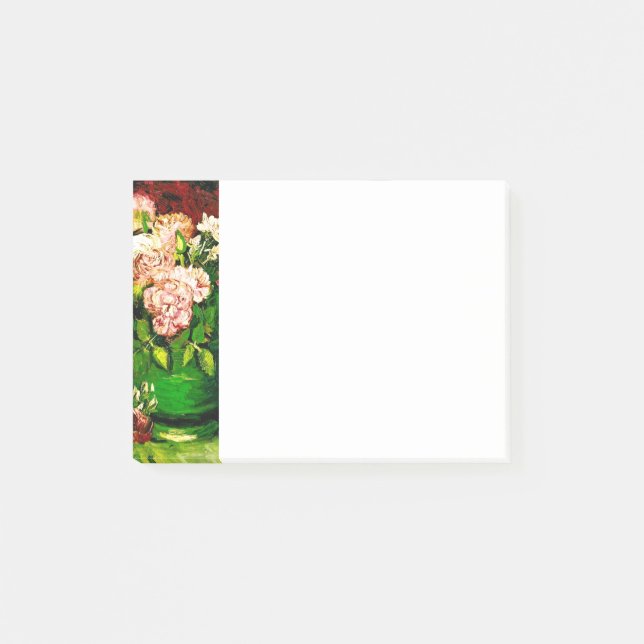 Notas Post-it® Van Gogh Peonies y Rosas (Anverso)