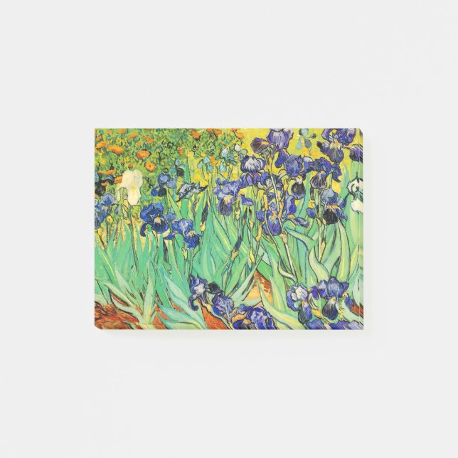 Notas Post-it® van gogh purple iris/st remy (Anverso)
