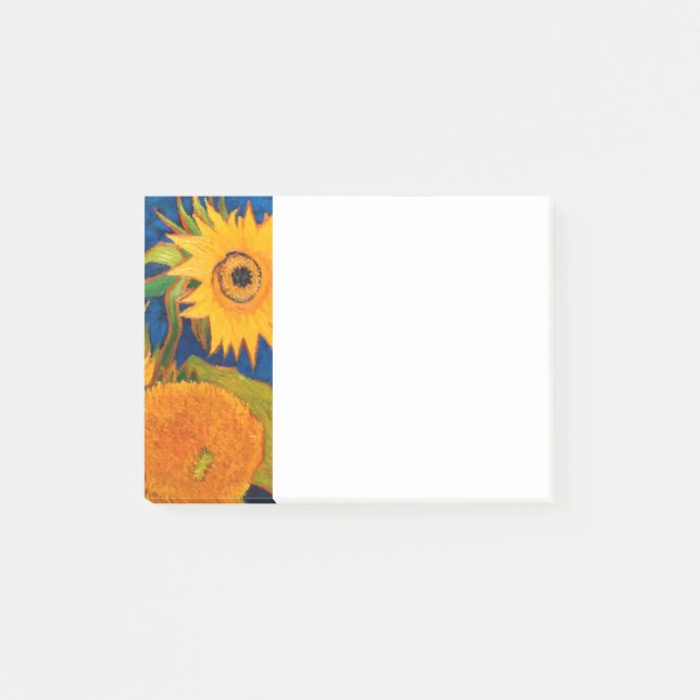 Notas Post-it® Van Gogh Sunflowers (Anverso)