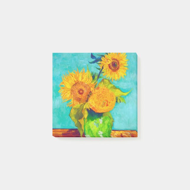 Notas Post-it® Van Gogh Sunflowers (Anverso)