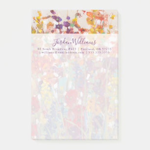 Notas Post-it® Variedad de flores