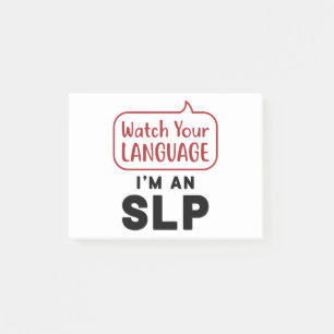 Notas Post-it® Vean su idioma Soy un SLP