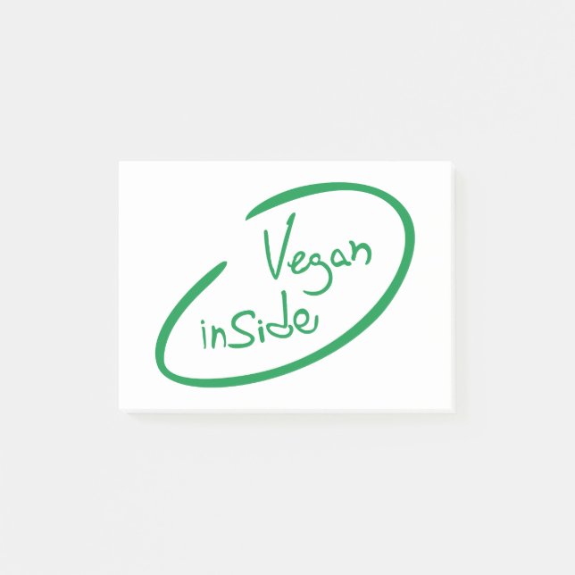 Notas Post-it® Vegan Inside (Anverso)