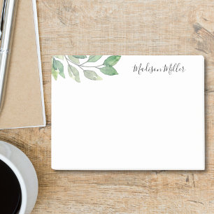 Notas Post-it® Vegetación de acuarela personalizada