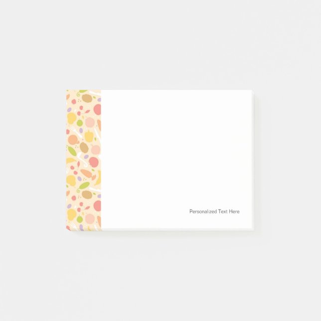 Notas Post-it® Vegetariano que cocina el fondo del modelo (Anverso)