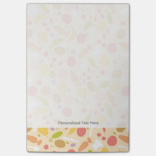 Notas Post-it® Vegetariano que cocina el fondo del modelo