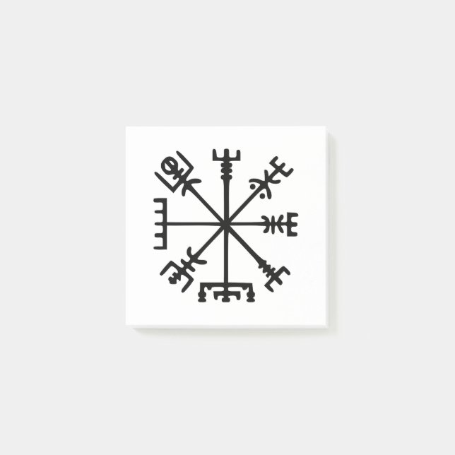 Notas Post-it® Vegvísir (compás de Viking) (Anverso)