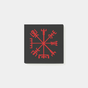 Notas Post-it® Vegvísir Rojo Sangre (Vegvísir Viking Compass)