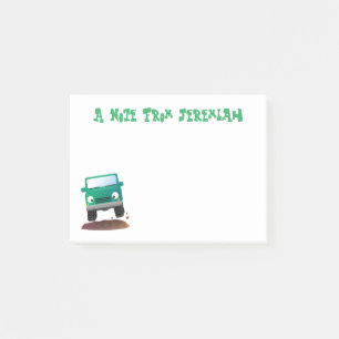 Notas Post-it® Vehículo de carretera con vehículo de personalizad