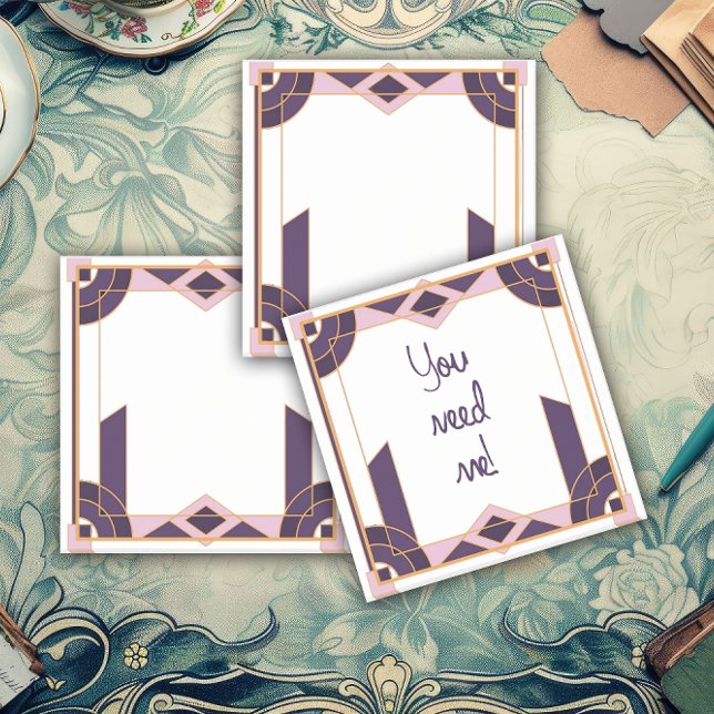 Notas Post-it® Velvet Night Geometry Art Deco (Subido por el creador)