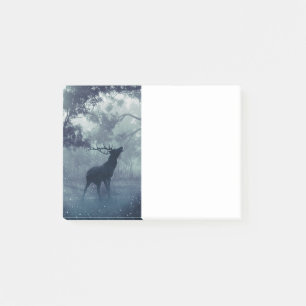 Notas Post-it® Venado con polleras en un bosque oscuro