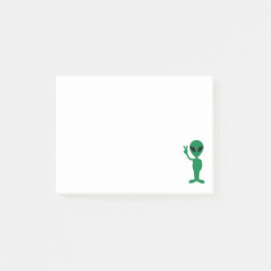 Notas Post-it® Venimos en pequeña silueta del extranjero del