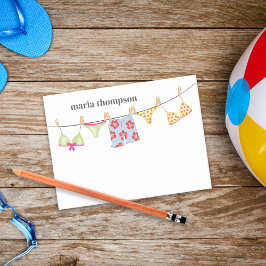 Notas Post-it® Verano lindo Añadir tu nombre Personalizado