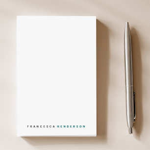 Notas Post-it® Verde azulado verde moda moderna Minimalista simpl