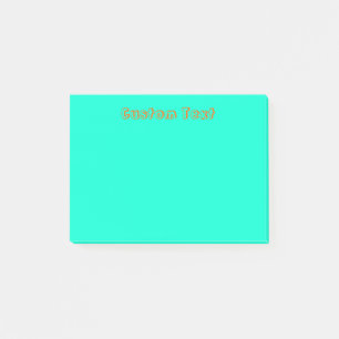Notas Post-it® Verde de encargo/azul