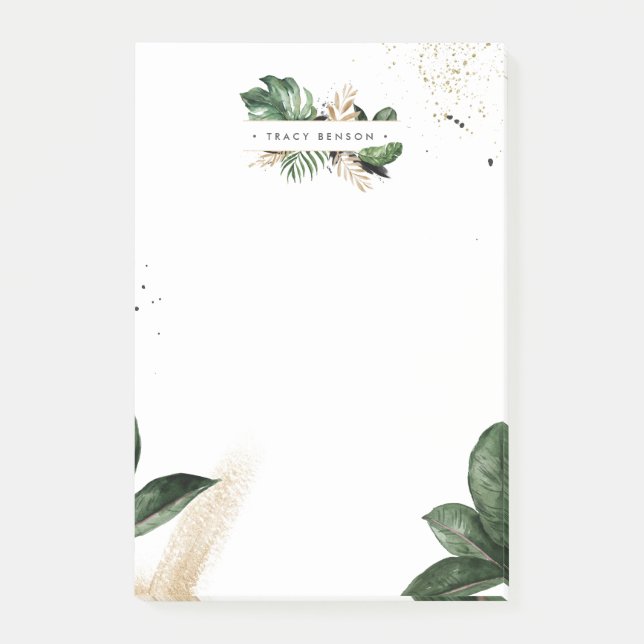 Notas Post-it® Verde Estival Glamuroso Personalizado (Anverso)