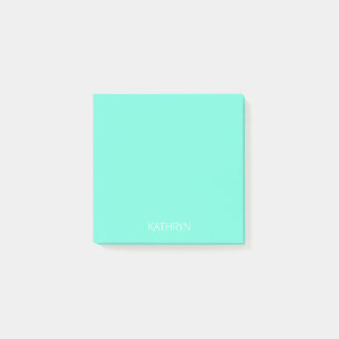 Notas Post-it® verde menta real sólido rico