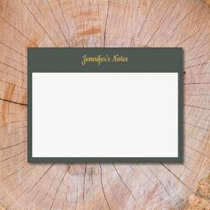 Notas Post-it® Verde Oro y Forestal