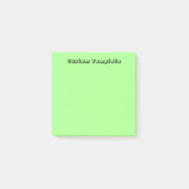 Notas Post-it® Verde pastel