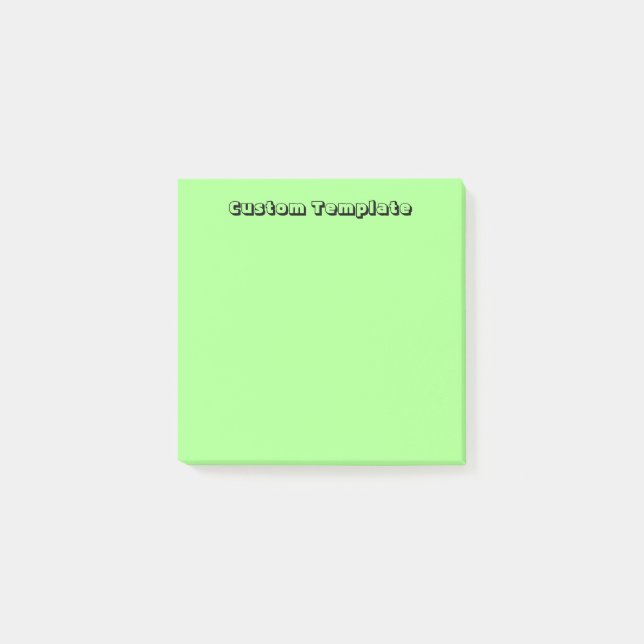 Notas Post-it® Verde pastel (Anverso)
