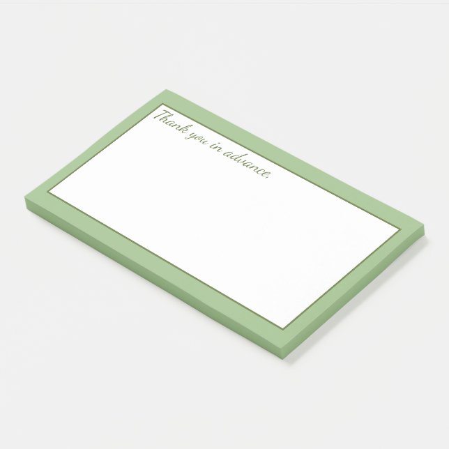Notas Post-it® Verde pastel suave (En perspectiva)