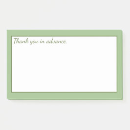 Notas Post-it® Verde pastel suave