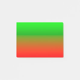 Notas Post-it® Verde simple a rojo
