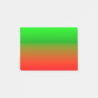 Notas Post-it® Verde simple a rojo