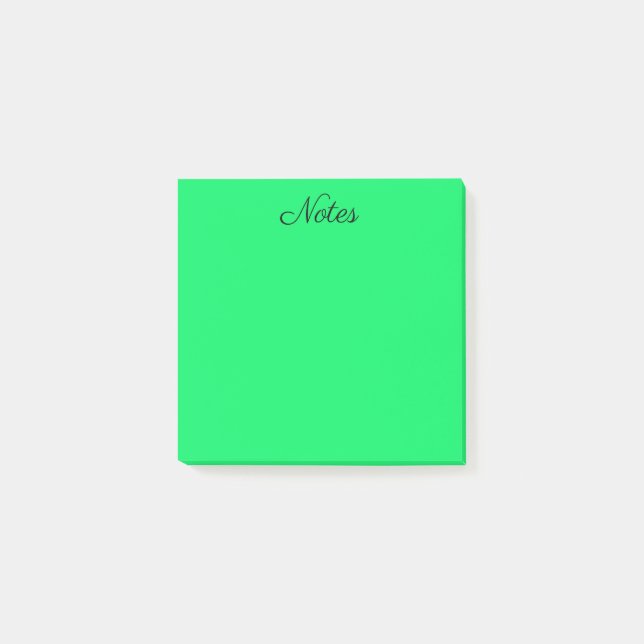Notas Post-it® Verde tropical (Anverso)