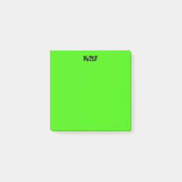 Notas Post-it® Verde vibrante