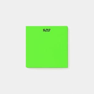 Notas Post-it® Verde vibrante