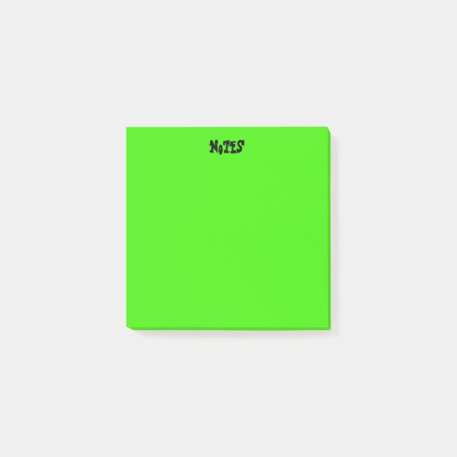 Notas Post-it® Verde vibrante (Anverso)