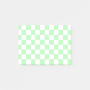 Notas Post-it® Verde y blanco suaves y controlados