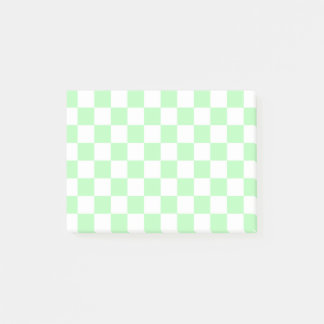 Notas Post-it® Verde y blanco suaves y controlados