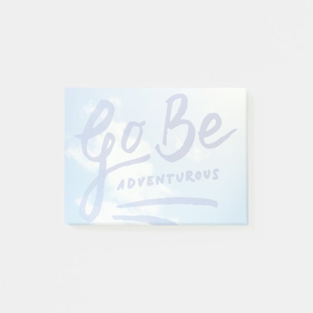 Notas Post-it® Vete al cielo aventurero (Anverso)