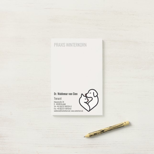 Notas Post-it® veterinario (Escritorio)