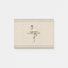 Notas Post-it® Viaje de vacaciones de oro retro