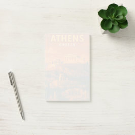 Notas Post-it® Viaje Retro Atenas Grecia