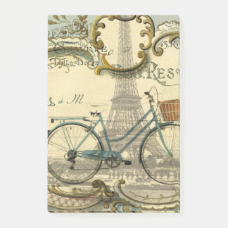 Notas Post-it® Viajero de la moda bicicleta vintage paris eiffel 