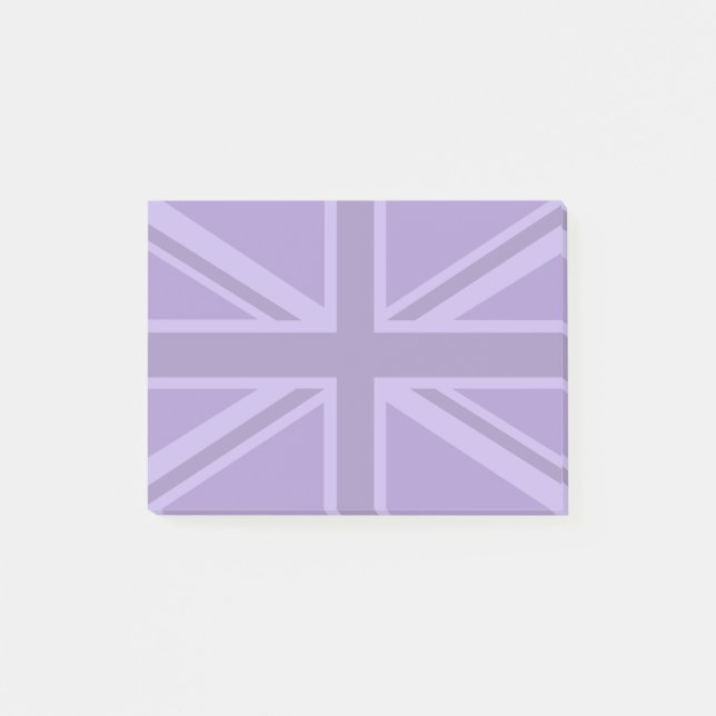 Notas Post-it® Vibrante morado Unión Jack (Anverso)