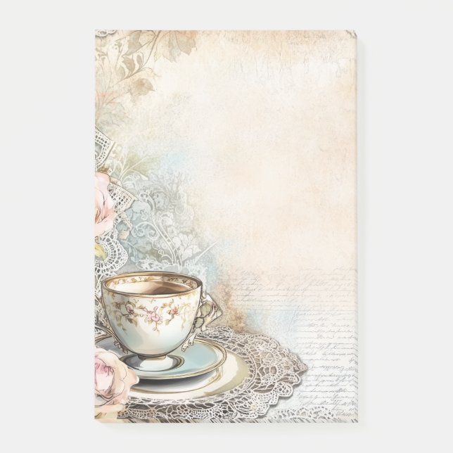 Notas Post-it® Victorian Tea Party sticky note (Anverso)