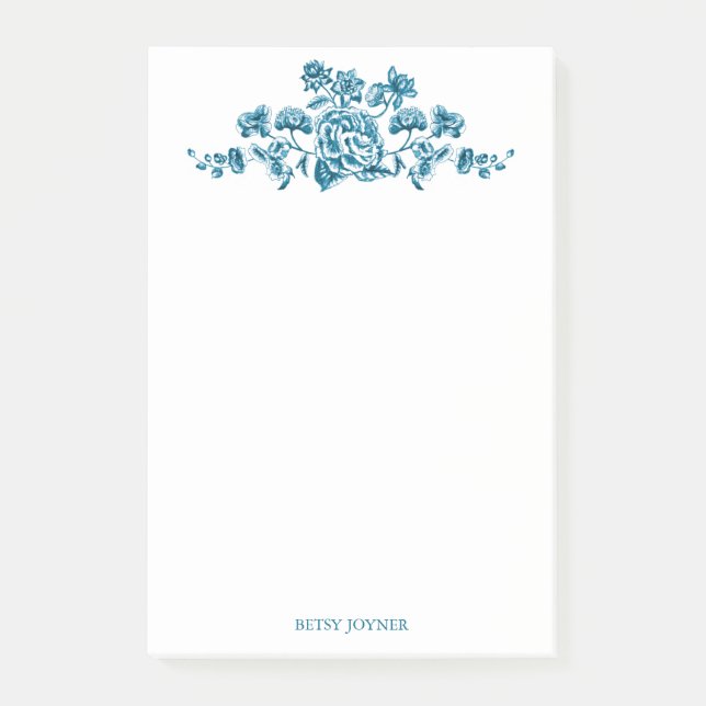 Notas Post-it® Vides florales antiguas (Anverso)