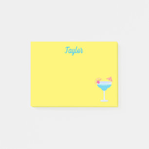 Notas Post-it® Vidrio de cóctel lindo