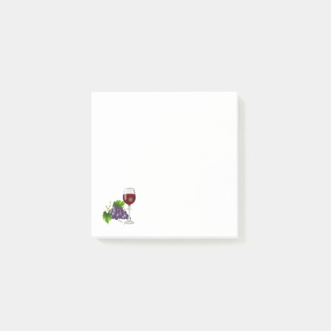 Notas Post-it® Vidrio y uvas (Anverso)