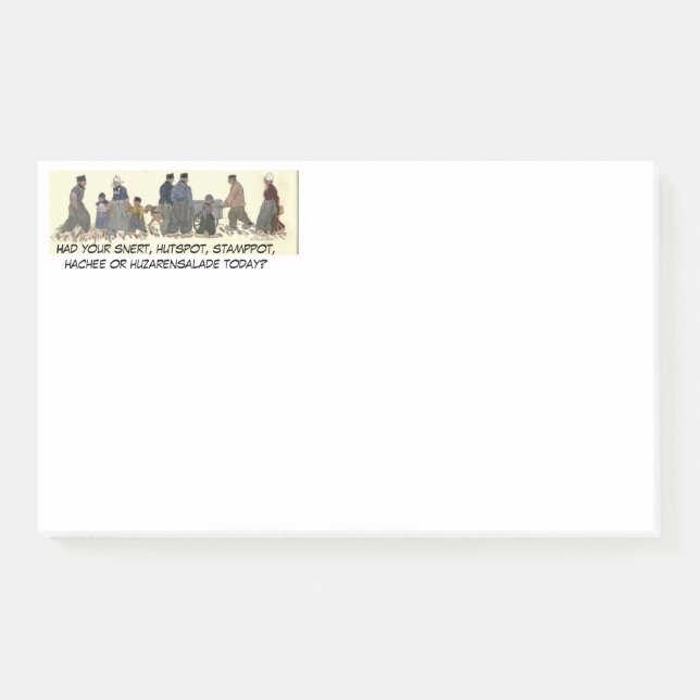 Notas Post-it® "Vieja reunión holandesa de moda" (Anverso)